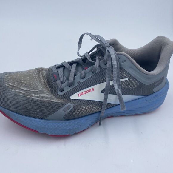 Brooks Launch Sneakers Women's Sz 10 Gray Blue Running Athletic Shoes - Picture 12 of 16